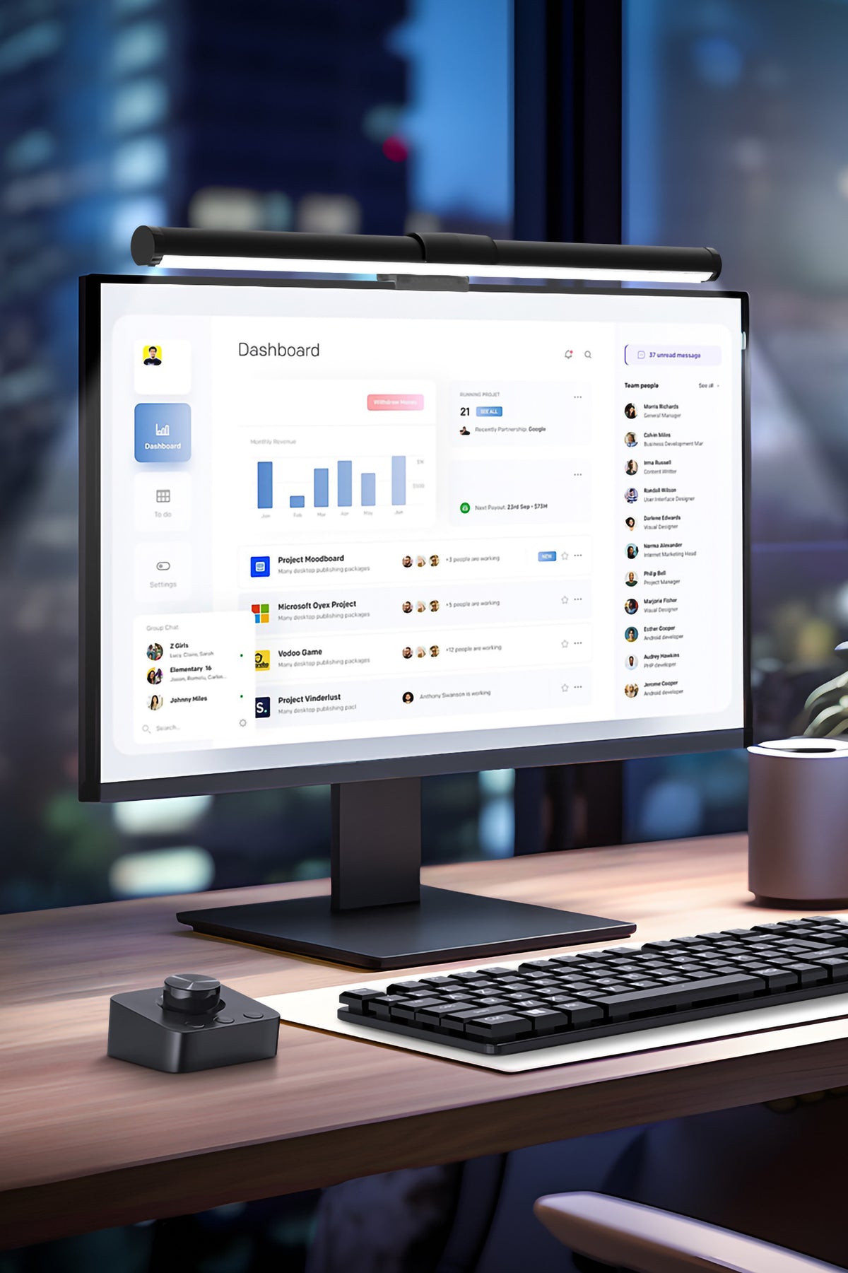 Monitör Lambası Kumandalı