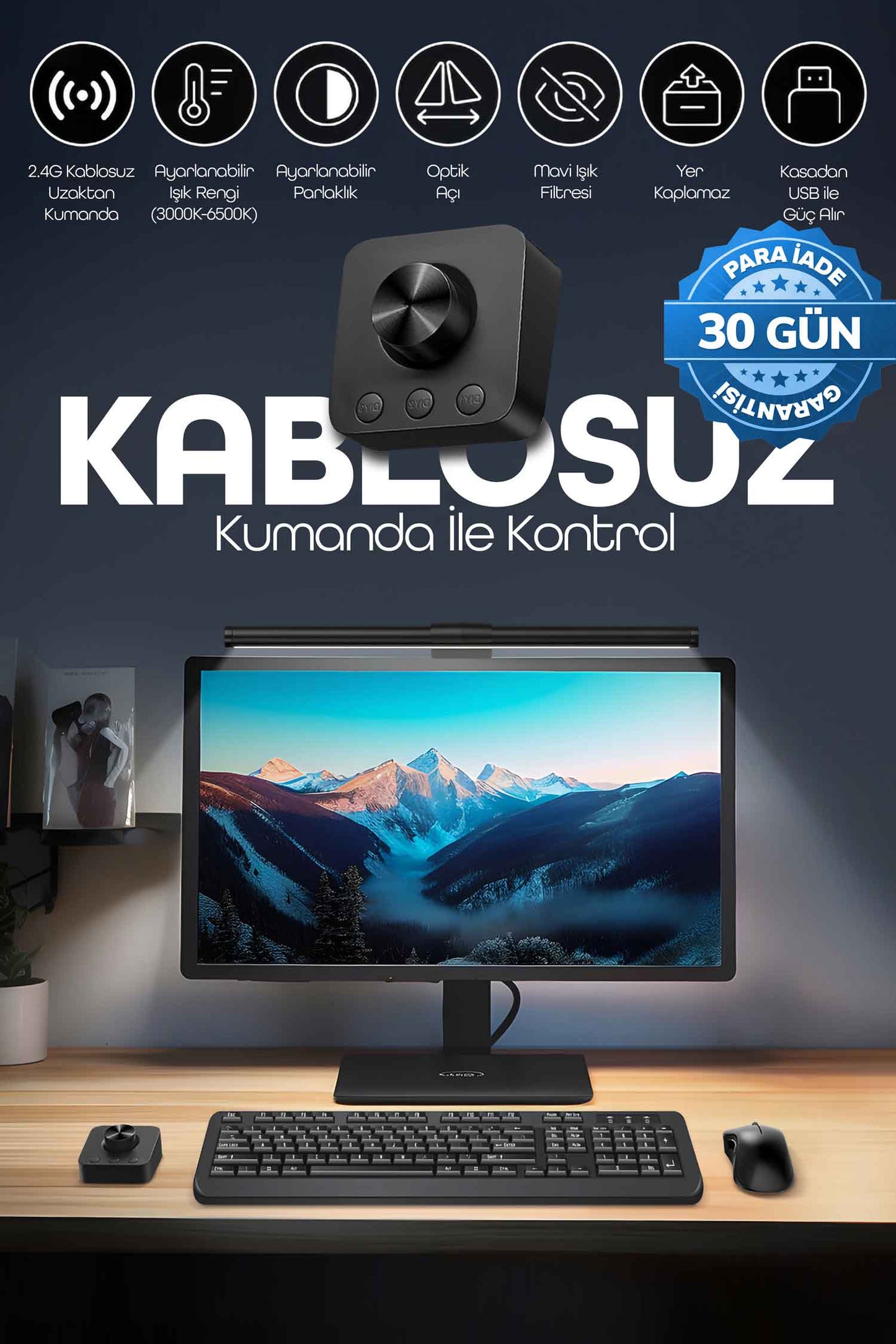 Monitör Lambası Kumandalı