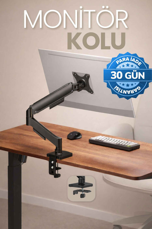 Hareketli Monitör Kolu 2026 Ergonomik Gazlı