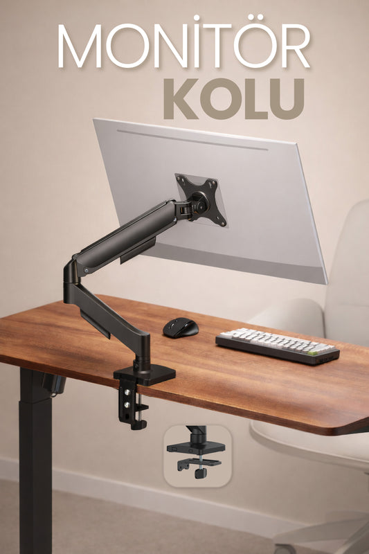 Hareketli Monitör Kolu 2026 Ergonomik Gazlı
