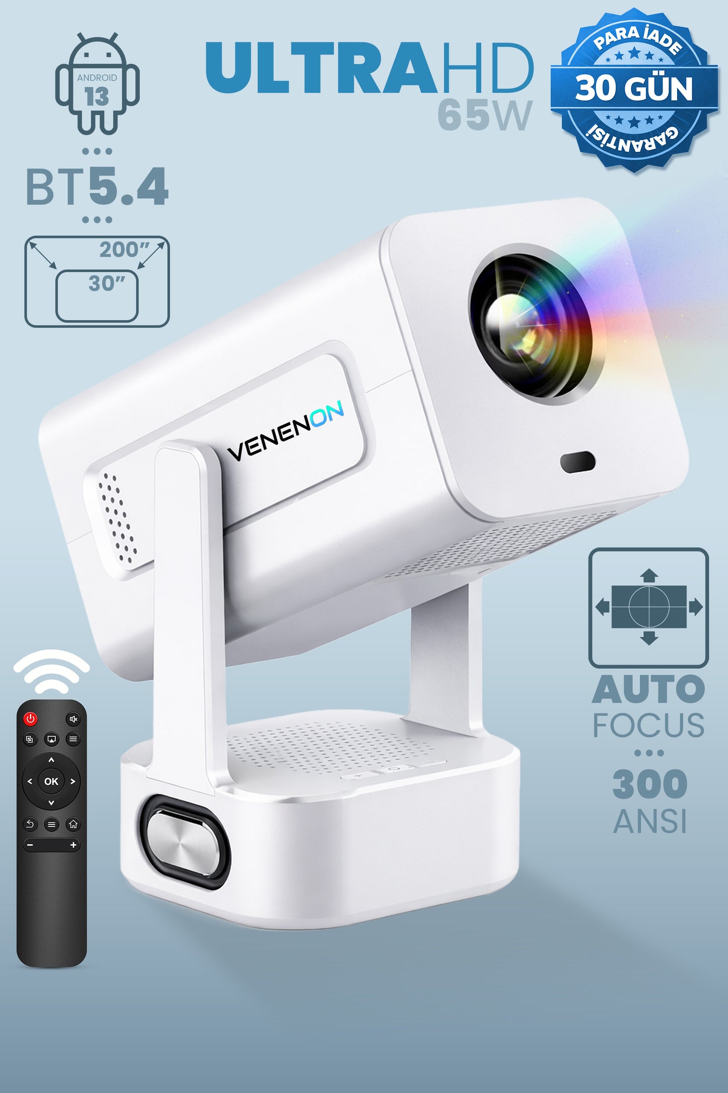 Sun602 Ev Sineması Projektör Auto Focus