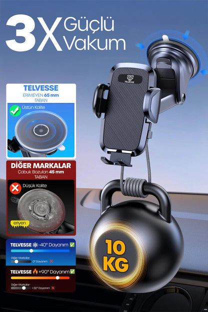 2026 Torpido + Klima Aparatlı Telefon Tutucu
