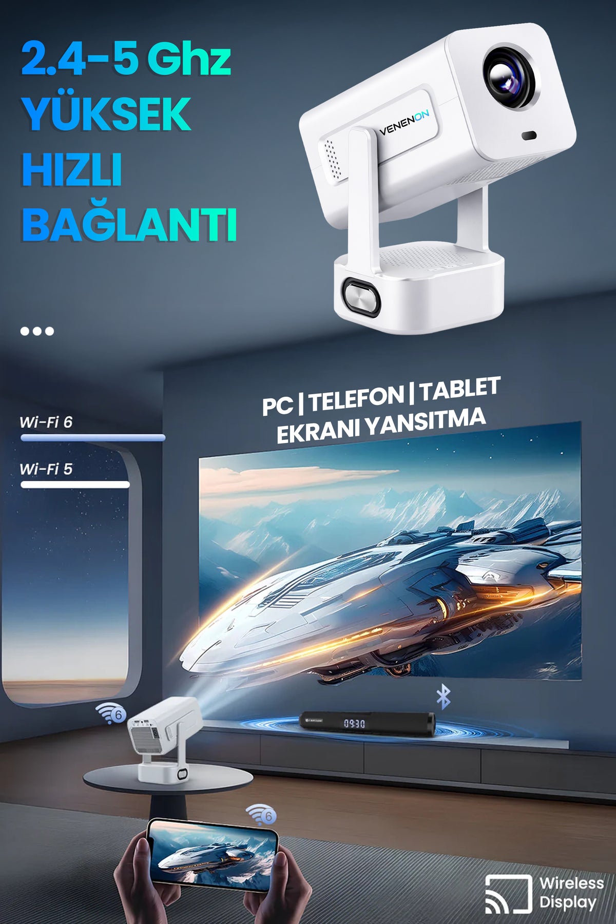 Ev Sineması Projektör Auto Focus
