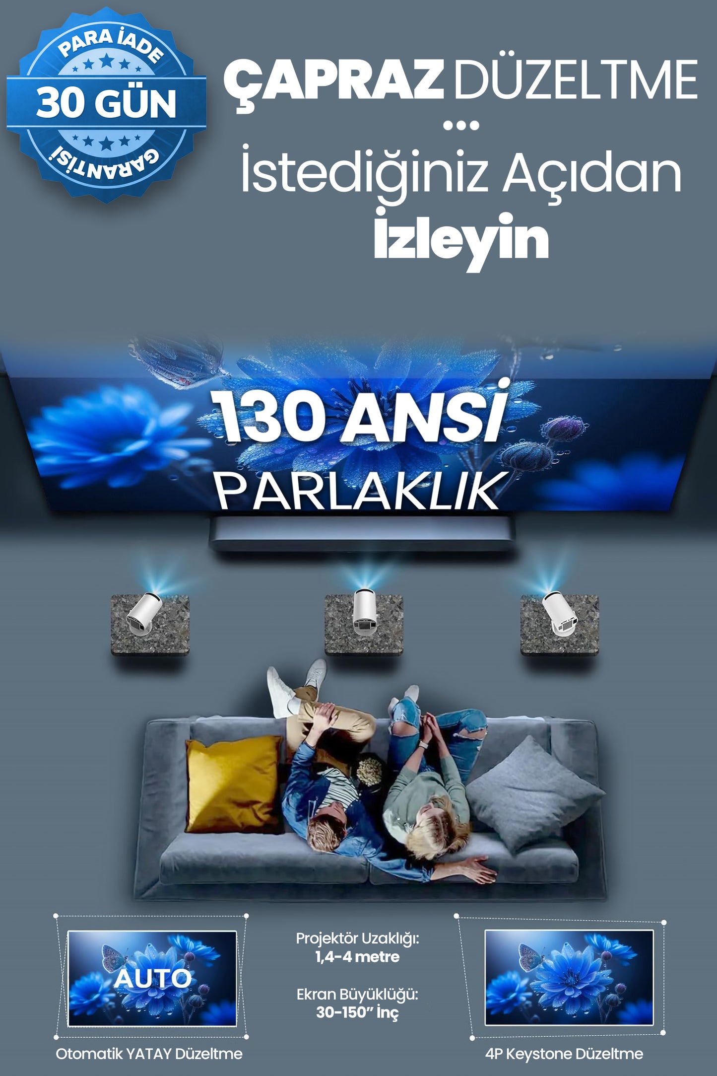 2026 FIRE502 Ev Sineması Projektör