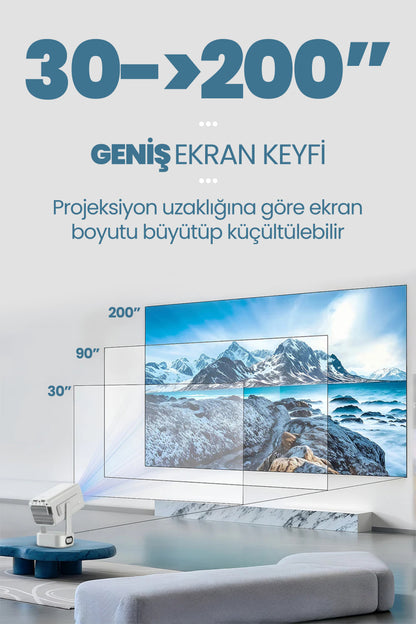 Ev Sineması Projektör Auto Focus