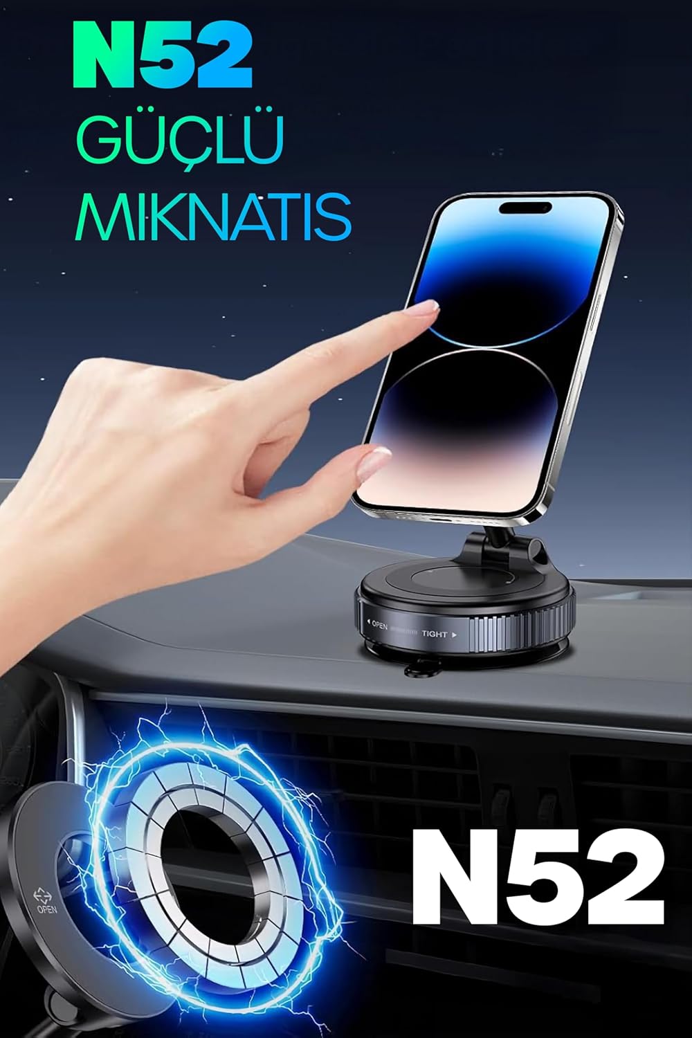2026 Yeni Vacumlu Manyetik Telefon Tutucu