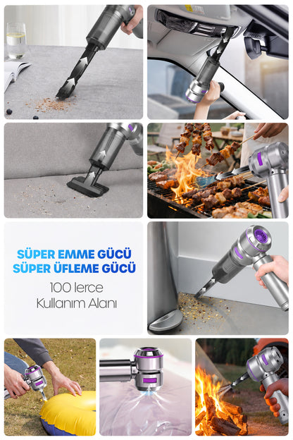Şarjlı El Süpürgesi 19.000Pa Ultra Emiş Güçlü