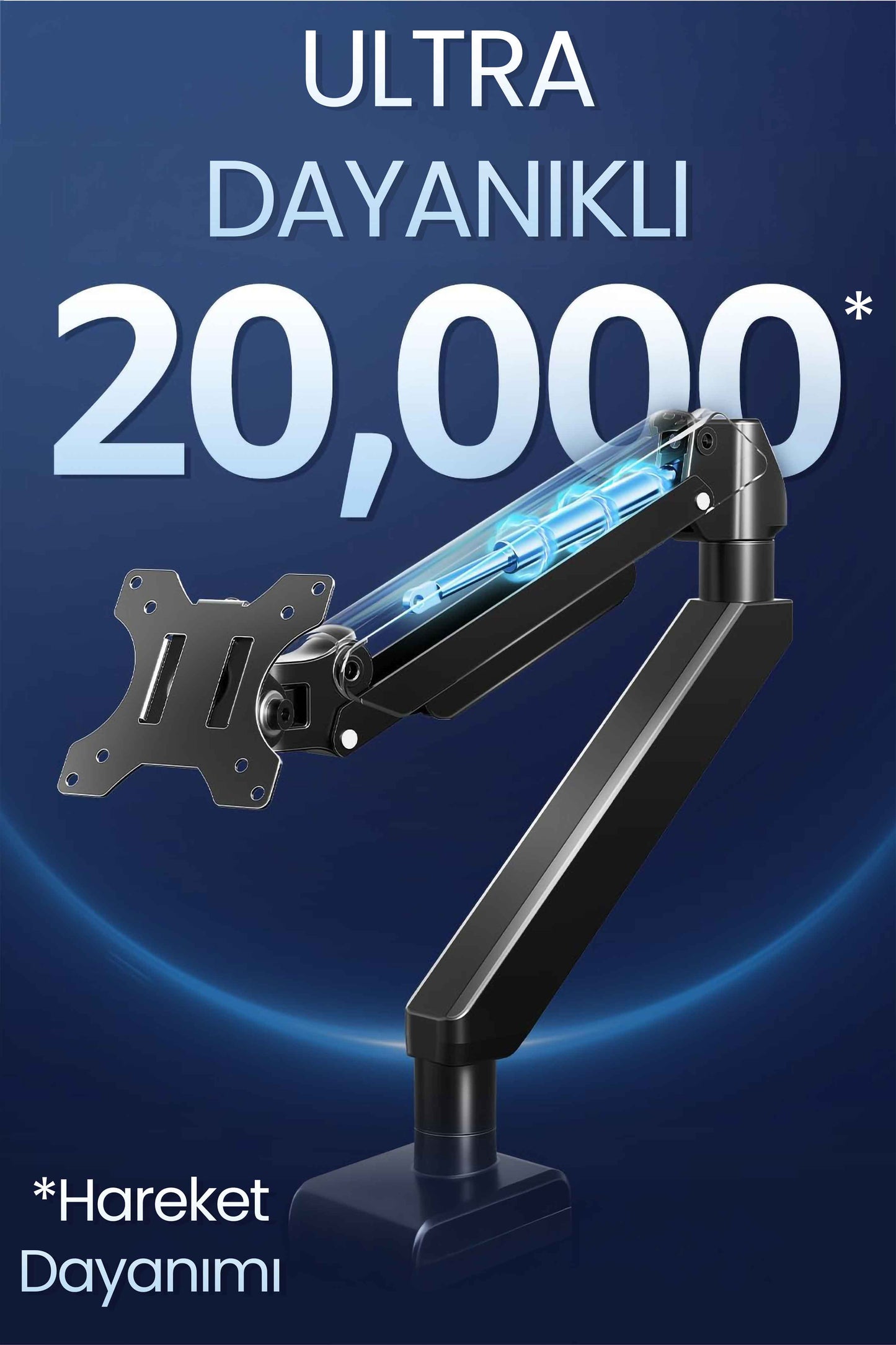 Hareketli Monitör Kolu 2026 Ergonomik Gazlı